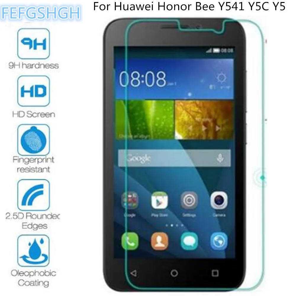 Для Huawei Y541-u02 закаленное стекло для Y5C Y541 Honor Bee Защитная пленка экрана стеклянная |