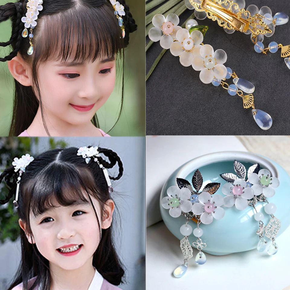 2 шт./лот китайские традиционные украшения ханьфу для девочек заколки волос с