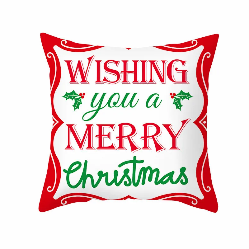 

Christmas Decorative Home Cushion Covers For Sofa Pillowcase Seat Car Pillowcase Nordic Cartoon Cute Pillow Covers 45x45CM