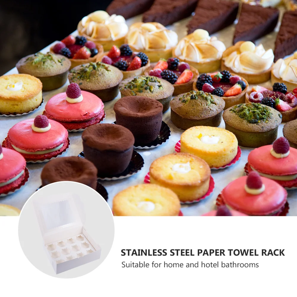 

12PCS Packaging Box Cupcake Box Storage Box Cake Container Without Ribbon