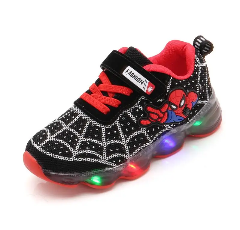 Led Light Baby Boy Girl Shoes Kids with Air Cushion Damping Children Luminous Sneakers Size 21-30 | Детская одежда и обувь