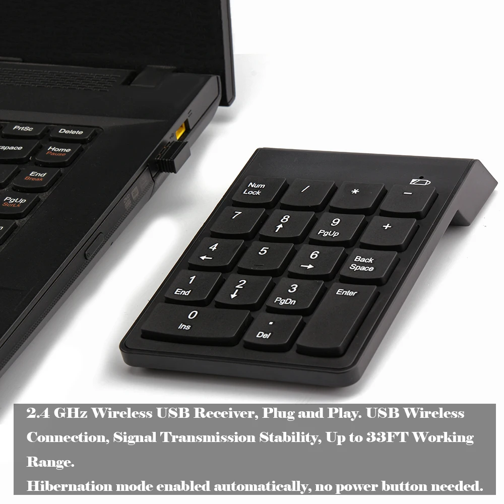 Беспроводная цифровая мини клавиатура 2 4G с 18 клавишами USB цифрами и клавиатурой