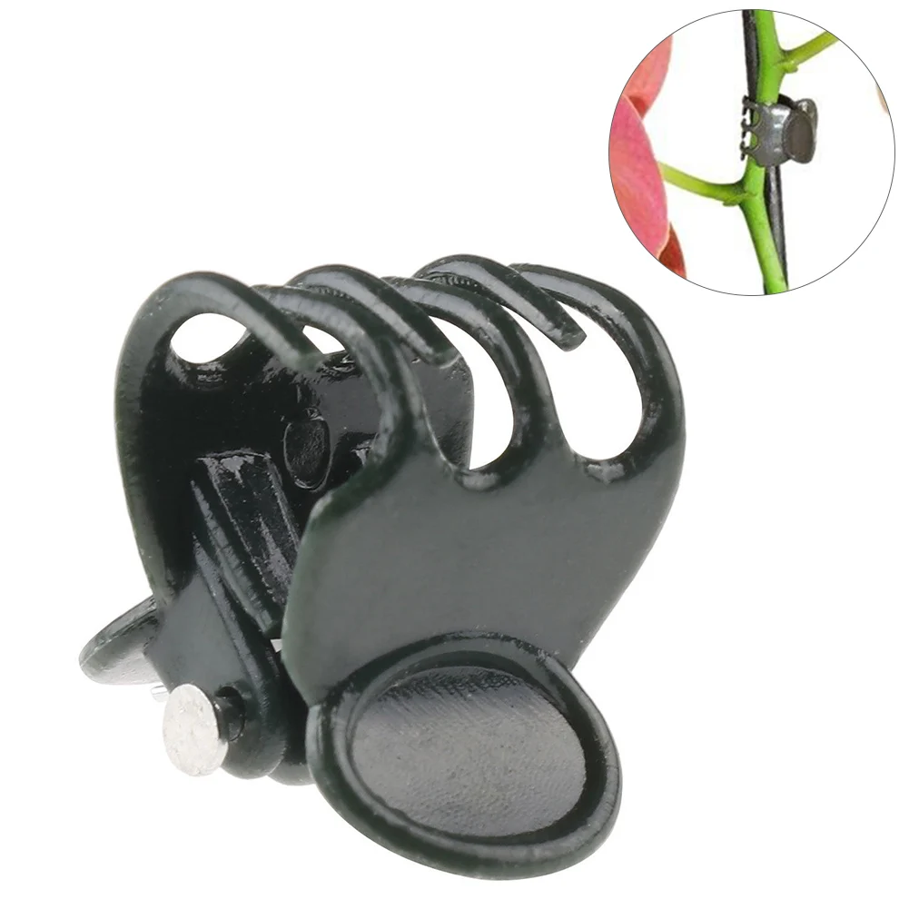 100 шт. мини-зажимы для стержня садовые инструменты пластиковые лозы Вертикальные