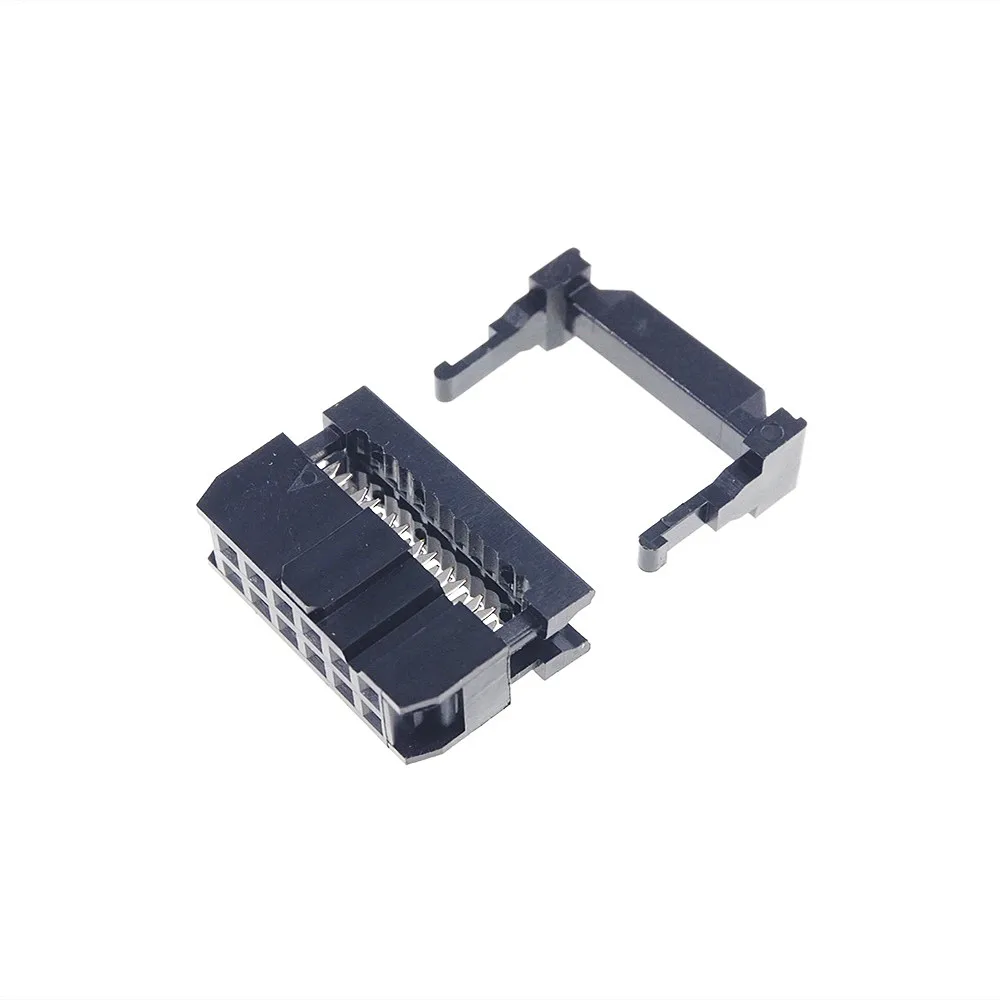100 Pcs 0.100" 2.54mm 12 Pin Dual Row IDC Connector 2 Rows Position Rectangular Female Socket Receptacle Ribbon Cable FC-12 |