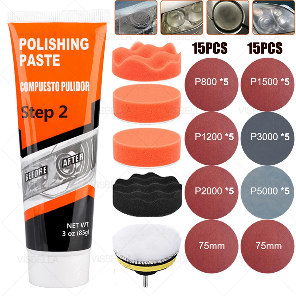 Набор для ремонта фасветильник VISBELLA 85 г удаления царапин и