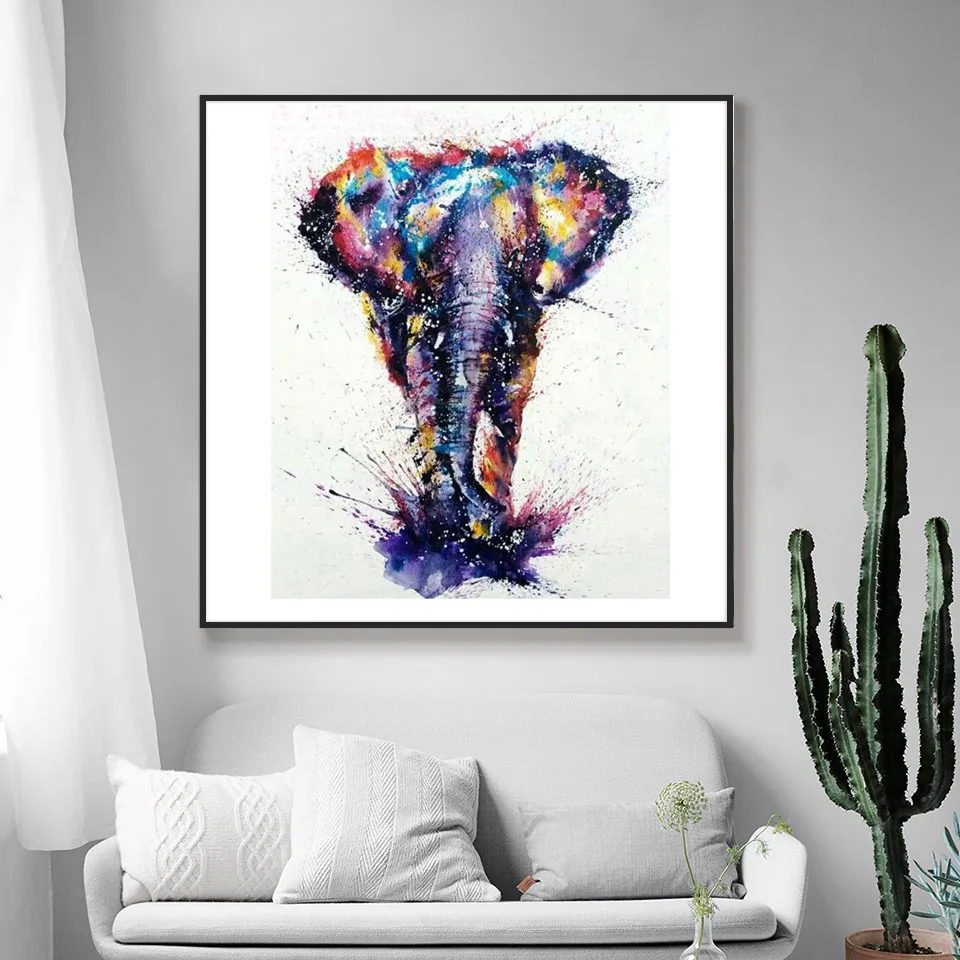 5D алмазная живопись своими руками вышивка крестом абстрактный слон полная дрель