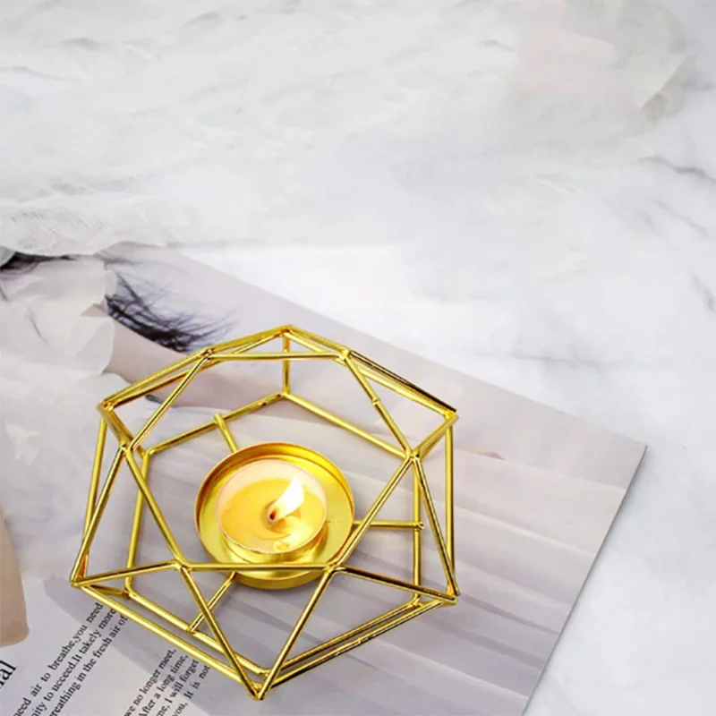 Подсвечник цветок стенд ароматерапия плита вечный Цветок Железный золотое