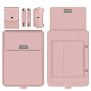 pu leather laptop sleeve bag case for macbook air pro 13 13 3 notebook 11 12 14 15 15 4 17 inch cover for hp lenovo huawei asus free global shipping
