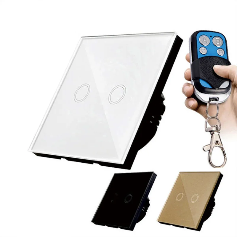 Бесплатная доставка европейский стандарт дистанционный сенсорный выключатель 2