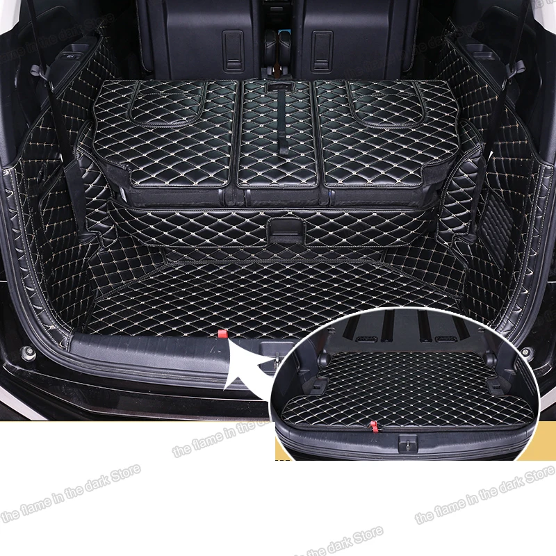 Коврик для багажника из волоконной кожи Lsrtw2017 подкладка груза Honda Odyssey 2015 2016 2017 2018