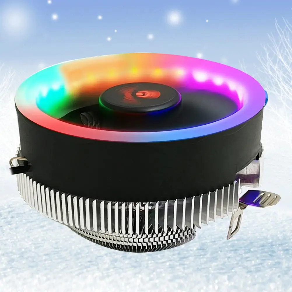 2 RGB 3 Pin охлаждающий вентилятор радиатора Процессор кулер для Inter 775/1366/1156/1155/1151/1150