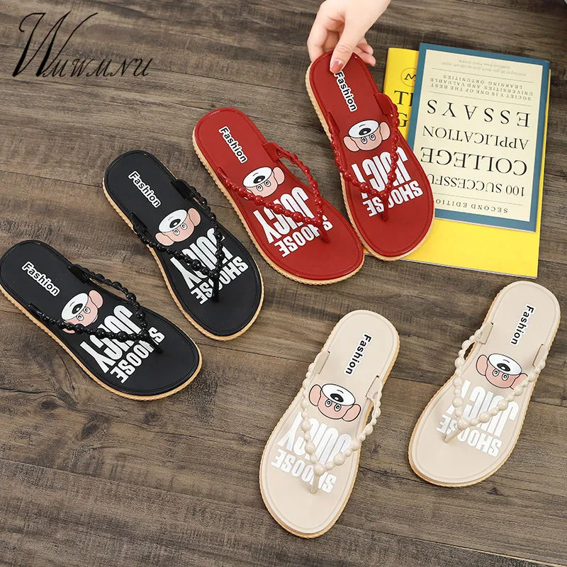 Домашние Вьетнамки Женские милые тапочки с кроликами Новинка Сезон весна-лето