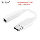 Аудиокабель BaySerry с разъемом типа C, кабель для наушников с разъемом USB C на 3,5 мм, адаптер для наушников Samsung S21, S20, Xiaomi Mi 11, 10, Huawei P30