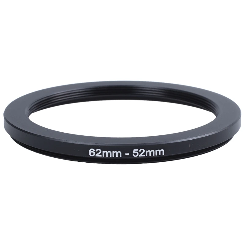 

62mm-52mm 62mm to 52mm Black Step Down Ring Adapter for Camera