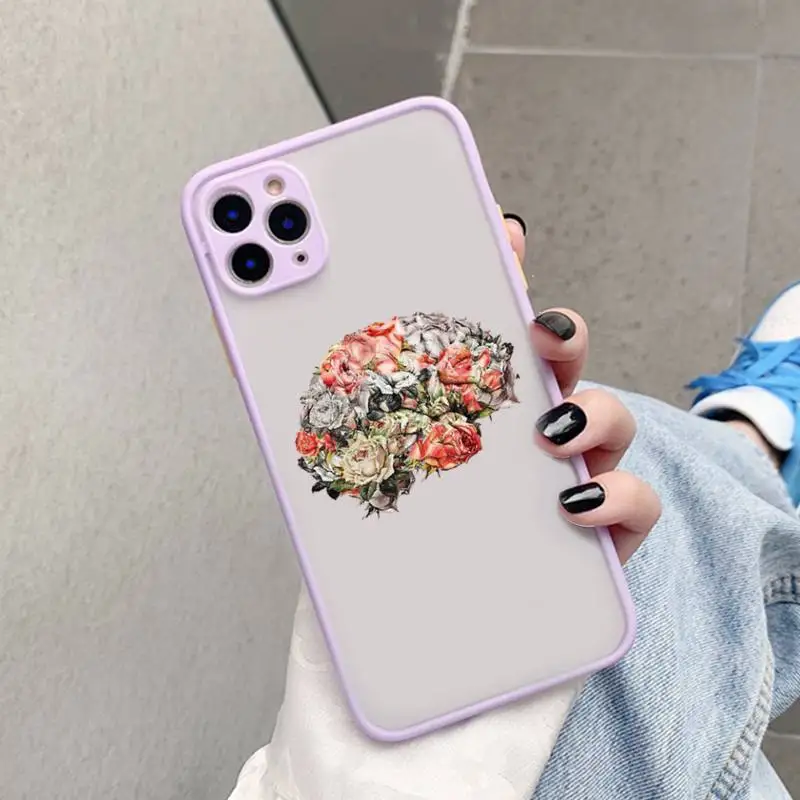 Medical Human Organs Heart Meridian Kidney Art Phone Case for iPhone 7 8 Plus X XR XS 11 12 pro MAX Hard PC TPU Back Cover