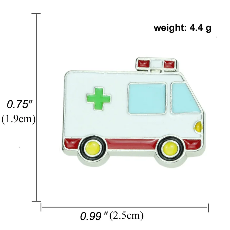 Новая креативная брошка мультфильм автомобиль Ван такси пожарная машина