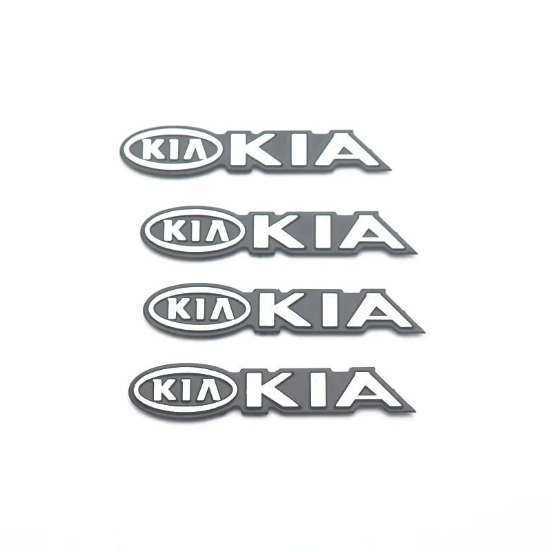 4 шт. алюминиевые 3d наклейки со звуковыми буквами для Kia rio ceed sportage cerato soul sorento k2 k5