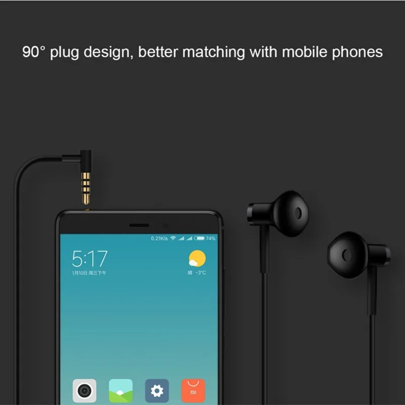 Наушники Xiaomi Hybrid DC Seo наушники-вкладыши 3 5 мм с микрофоном и проводным управлением