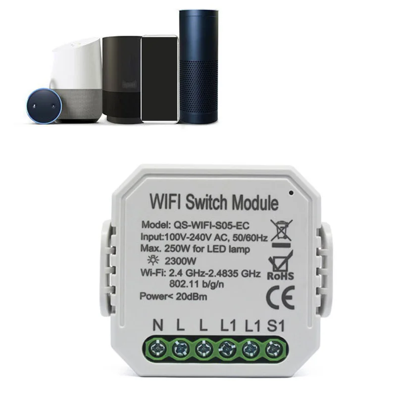 

2Pcs Wifi Smart Switch, Concealed Smart Switch, Power Meter Switch, Intelligent Switch with Power Meter, Wide Voltage