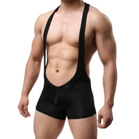 mens smooth sexy jockstrap soft freestyle wrestling singlet men sexy backless wrestling bodysuit lingerie leotard underwear