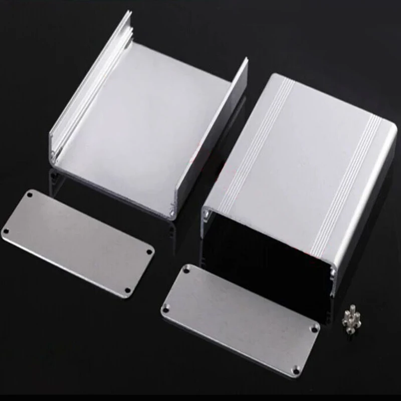 Серебряный электронный корпус проекта алюминиевый ящик для инструментов 110x88x38