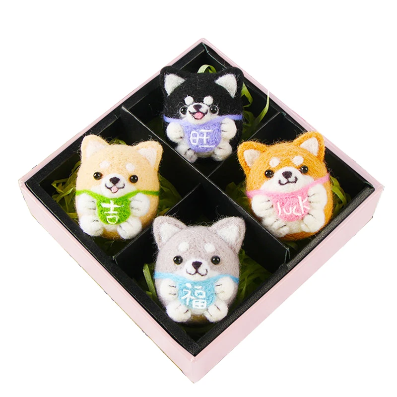 Игрушки для домашних животных коты из шерсти вязаные крючком куклы войлочная