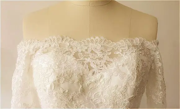 BacklakeGirls White Tulle Simple Cocktail Dresses Boat Neckline Half Sleeves A Line Dress For Women Appliques - Цвет: white