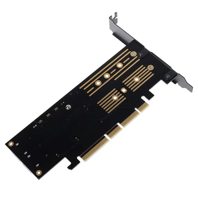 

2021 PCI-E 3.0 X16 to M.2 SSD PCIE to M2 Adapter Raiser M Key B Key mSATA 2 x 7Pin SATA Port NVME M2 SSD AHCI mSATA 3 in 1 Riser