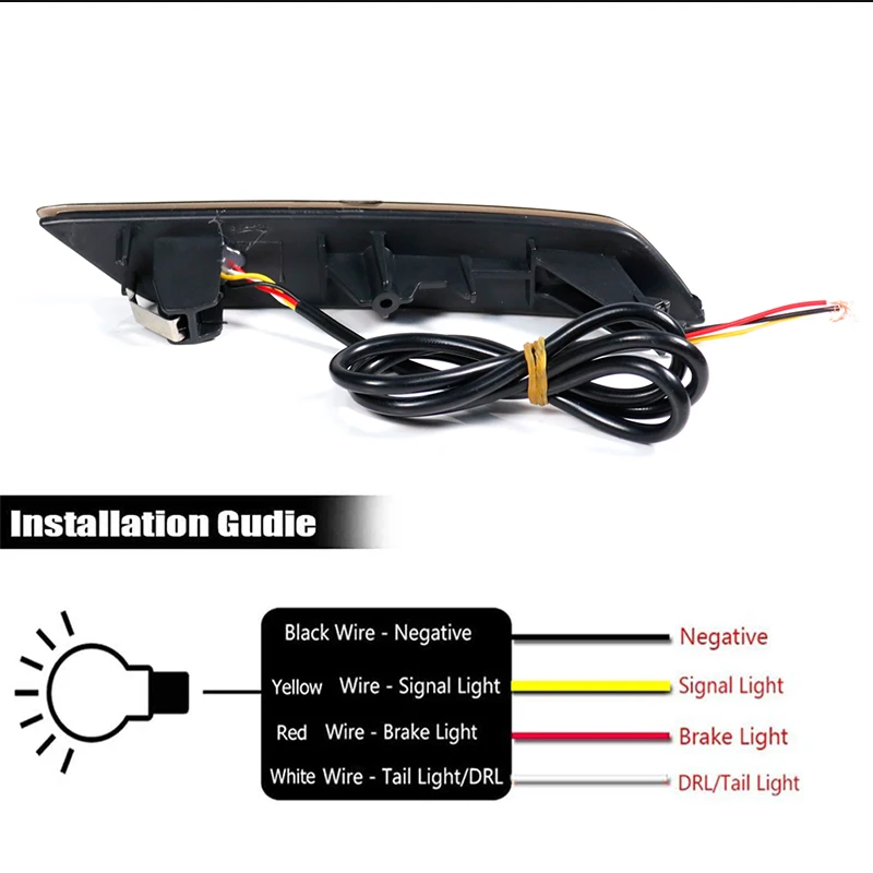 Красные светодиодные задние противотуманные фары задние/стоп-сигналы