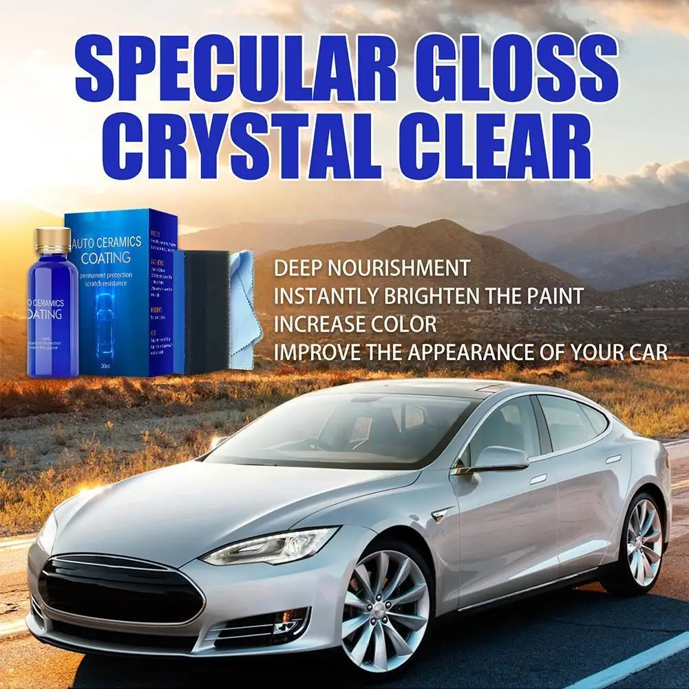 

Керамическая крышка для автомобиля, жидкая Крышка для гидрофобика для ухода за пинтурой, Антивозрастная Крышка 30 мл M1Z0