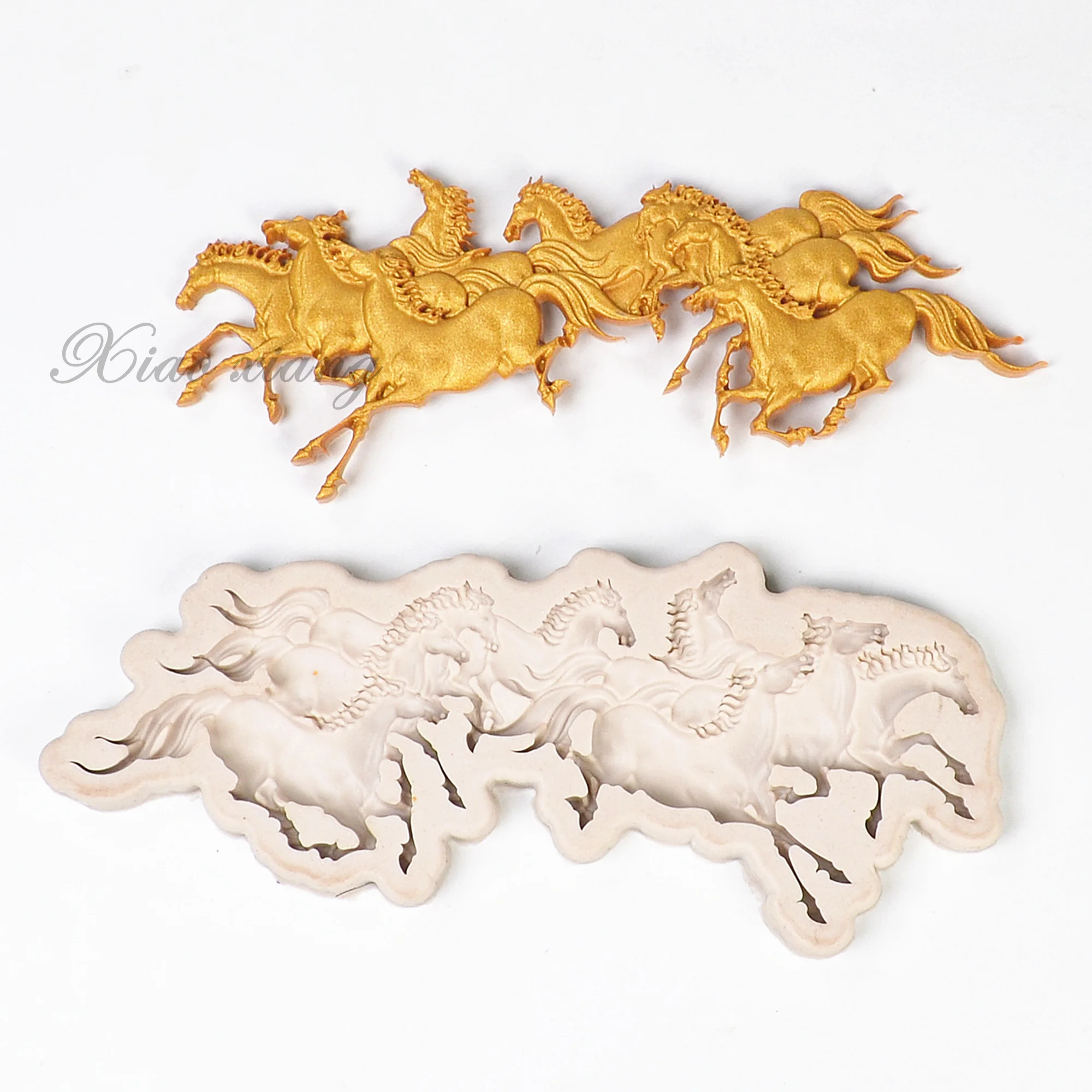 Бегущая в форме лошади помадка искусственное печенье конфеты шоколад форма | Дом