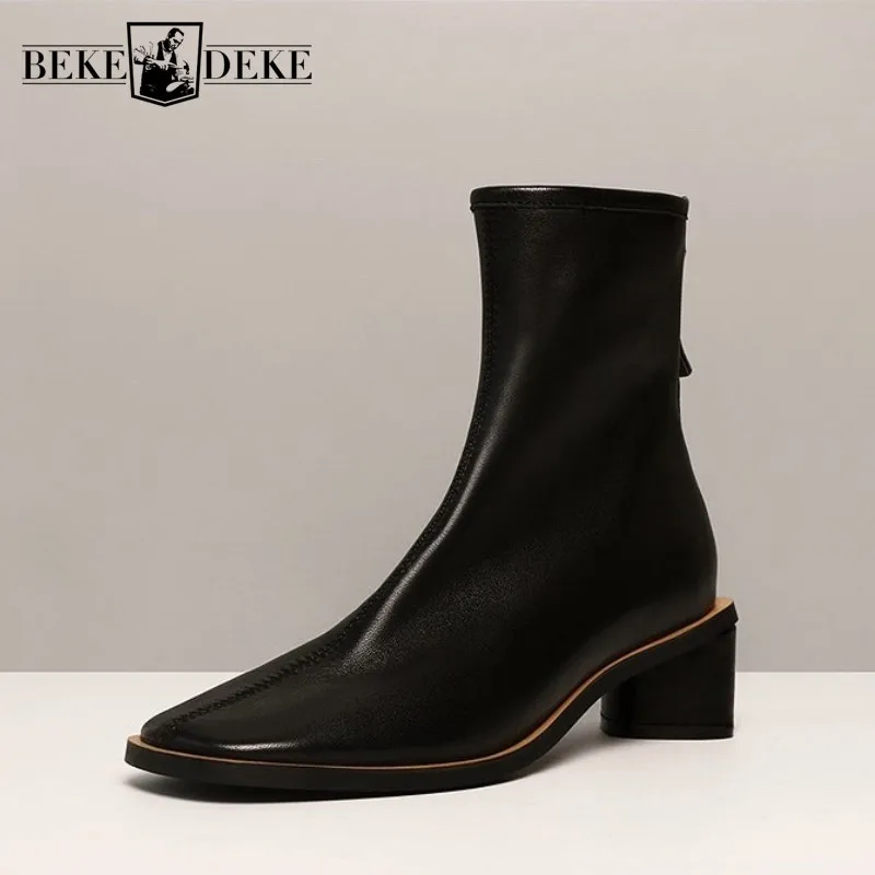 Брендовые ботильоны из овечьей кожи роскошная женская зимняя обувь натуральной