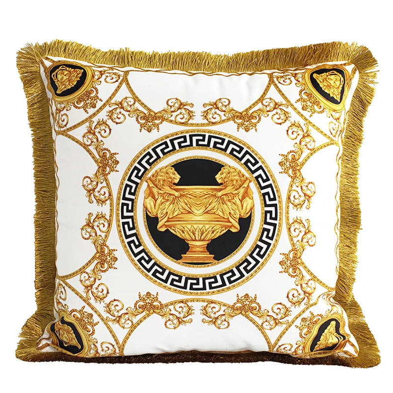 

Luxury European-style resuscer pillow hotel cushioned office ktv sofa throw No pillow core