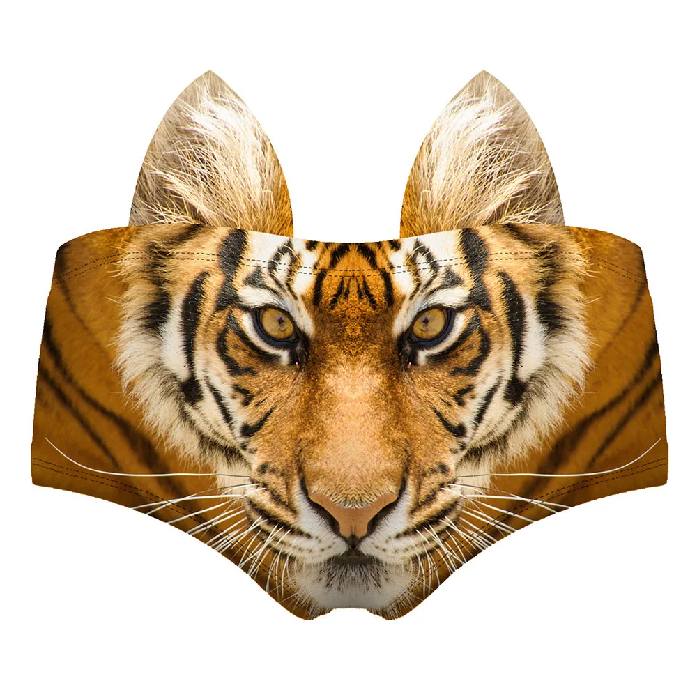 Yomlb/1 шт. новинка милые женские трусы с 3D животным принтом со Свинкой кошкой лисой