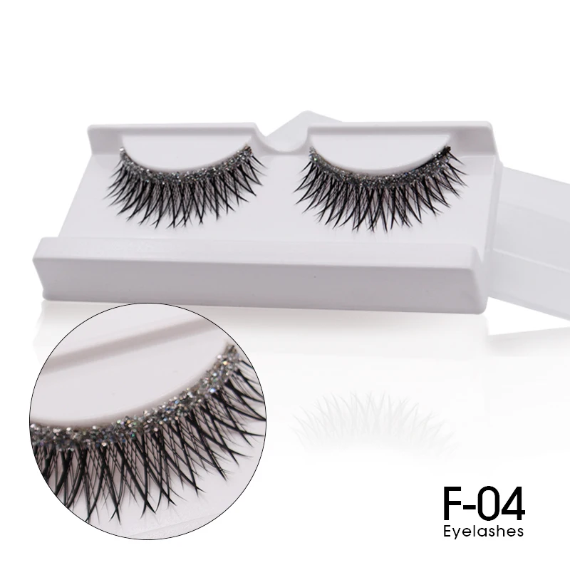 Накладные ресницы TAOLING с кристаллами яркого цвета для невесты макияж натуральные