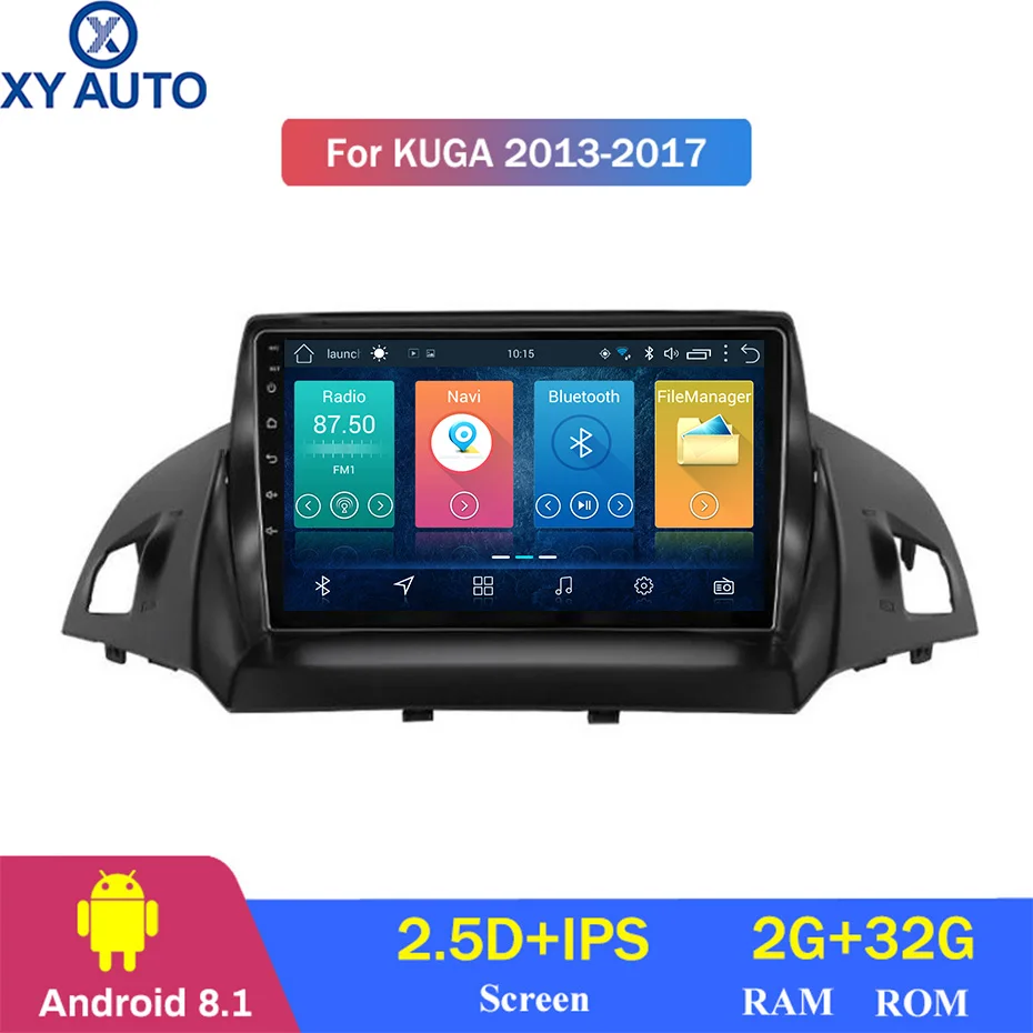 9 дюймовый 2.5D IPS закаленный HD мультисенсорный экран Android 8 1 NAVI для Ford kuga/C-MAX 2013-2017 с BT