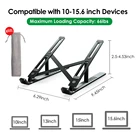 Новинка 2021, держатель для ноутбука MacBook AirPro, регулируемая складная подставка из алюминиевого сплава для ноутбука, подставка для ноутбука для PCNotebook