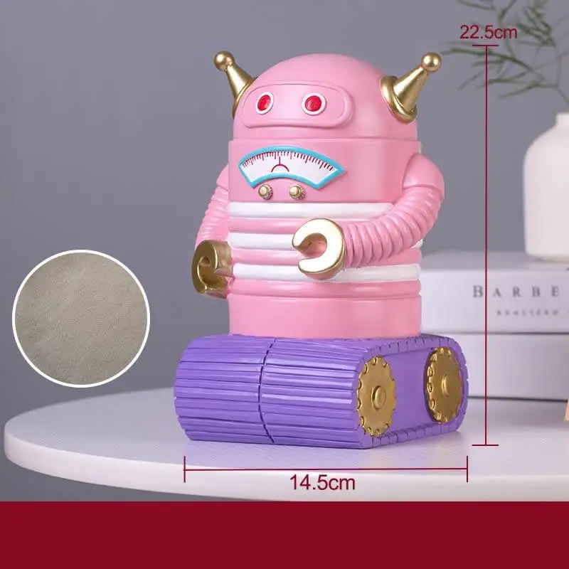 

Забавная детская Копилка-робот из мультфильма, креативный подарок, игрушка, коробка для монет, идея