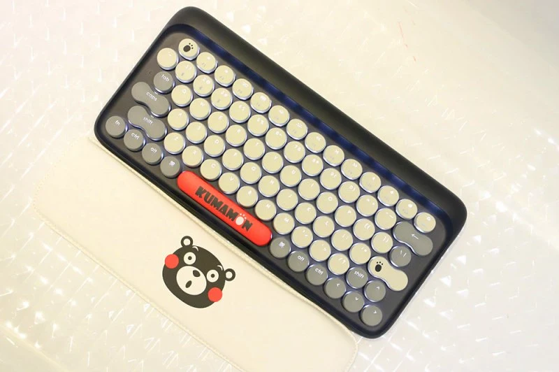 Lofree Kumamon Dot Wireless bluetooth keyboard LED backlight mechanical Office keyboard Hand rest Mouse pad set