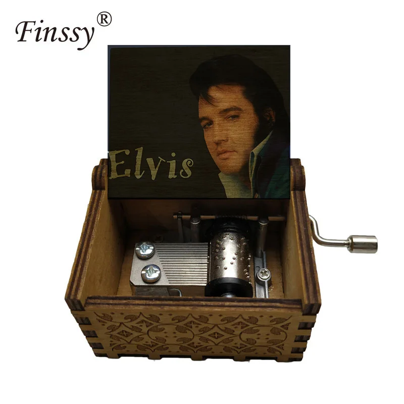 Новинка 2020 Музыкальная шкатулка с надписью Hand rock n king elvis presley не может помочь