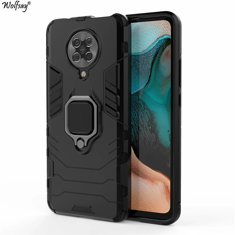 Для Xiaomi Redmi K30 чехол Pro автомобильный держатель бронированный s Жесткий ПК и мягкий