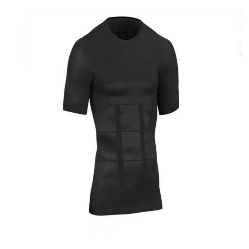 Мужская футболка для похудения в тренажерном зале сжигание мышц короткий рукав