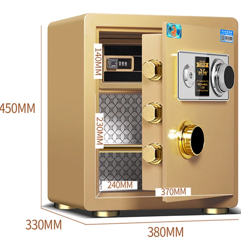 

Allsteel Mechanical Safe 45cm Single Door Mechanical Password Home Office All-steel Can Fix Small Safety Safe Caja Fuerte Dinero