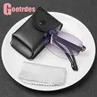 Очки для чтения с защитой от голубого спектра, портативные складные солнцезащитные аксессуары для чтения при пресбиопии, с чехлом, для мужчин и женщин