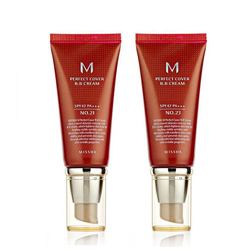 

BB Cream #21 Or #23 SPF42 PA+++ Korean Cosmetics Makeup Base CC Creams Natural Brightening Original Package 50ml