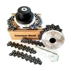 Универсальная головка для триммера M10, цепь для садового триммера с утолщенной цепью для стрижки травы, газонокосилки, электроинструменты для сада