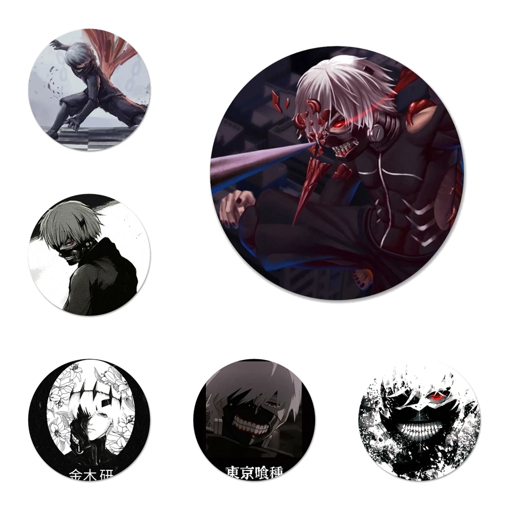 

Черный значок «Токийский гулс» для одежды, украшения для рюкзака, подарок