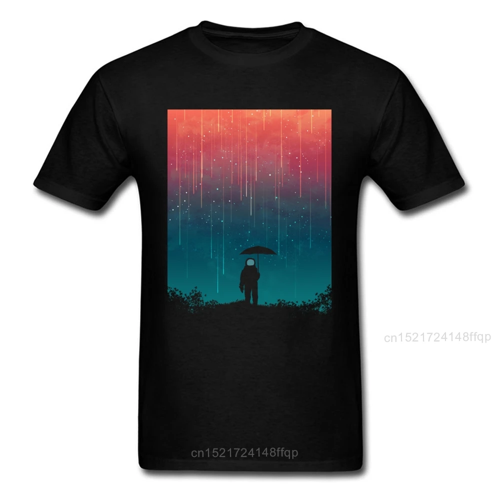 Футболка Cosmic Downpour Мужская черная футболка с круглым вырезом одежда короткими