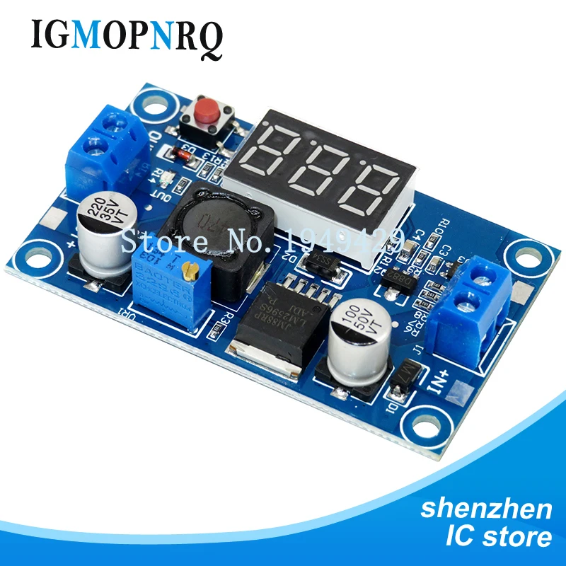 Светодиодный вольтметр постоянного тока от 4,0 до 40 до 1,3-37 в, понижающий модуль преобразователя питания LM2596 горячая Распродажа, 1 шт.