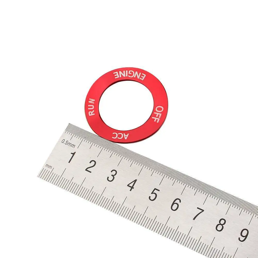 

Red Start Stop Button Cover Aluminum Trim Accessories Replaces Replacement Parts